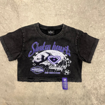 Crop Top "Art Heal Pain" Tee