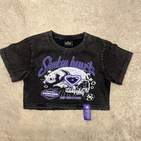 Crop Top "Art Heal Pain" Tee