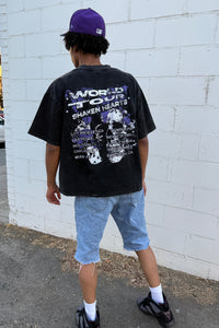 Oversized Purple "Art Heals Pain" Tee